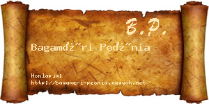 Bagaméri Peónia névjegykártya